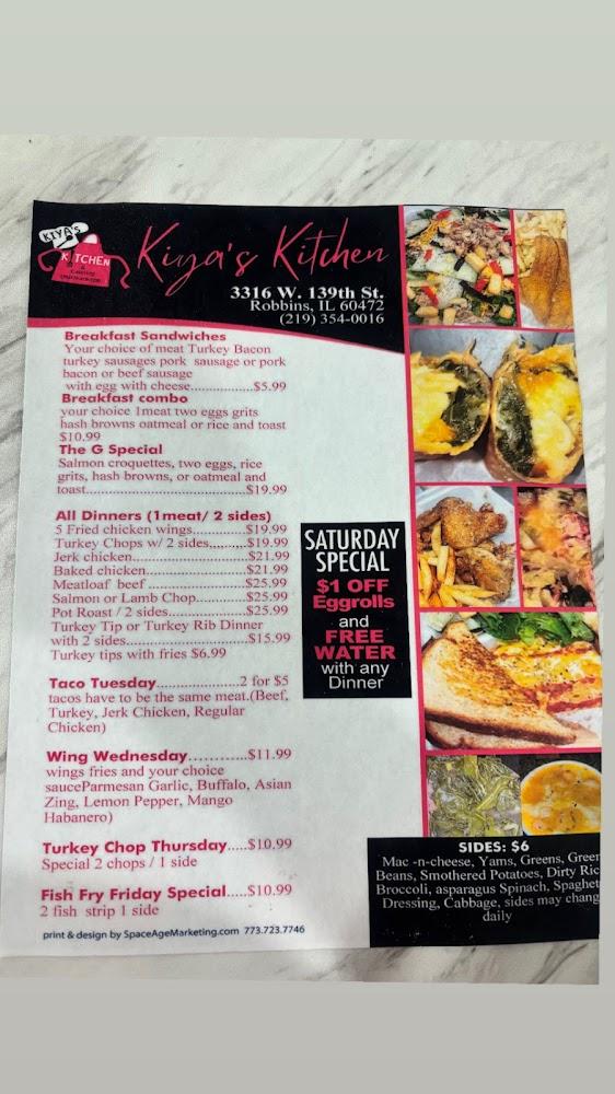 Kiya's kitchen and catering Menu image 2